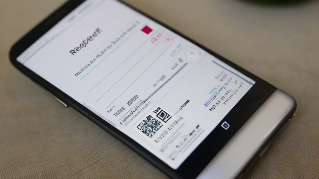 必要なもの:スマホと領収書のPDF