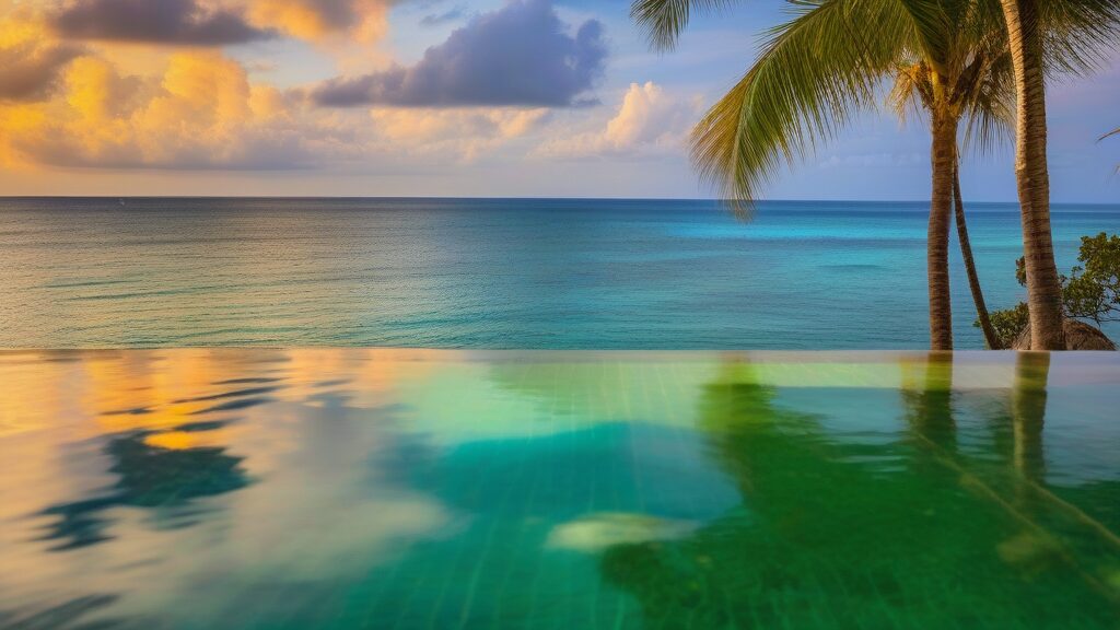 インフィニティプールで非日常を!ハレクラニ沖縄