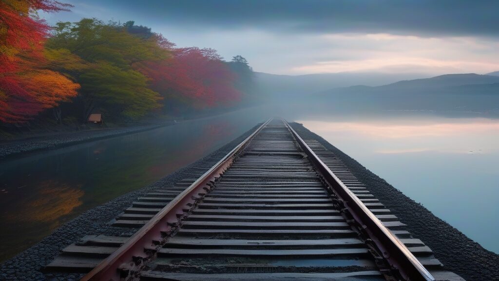 北海道「然別湖 湖底線路」まるで異世界!湖に続く線路の絶景