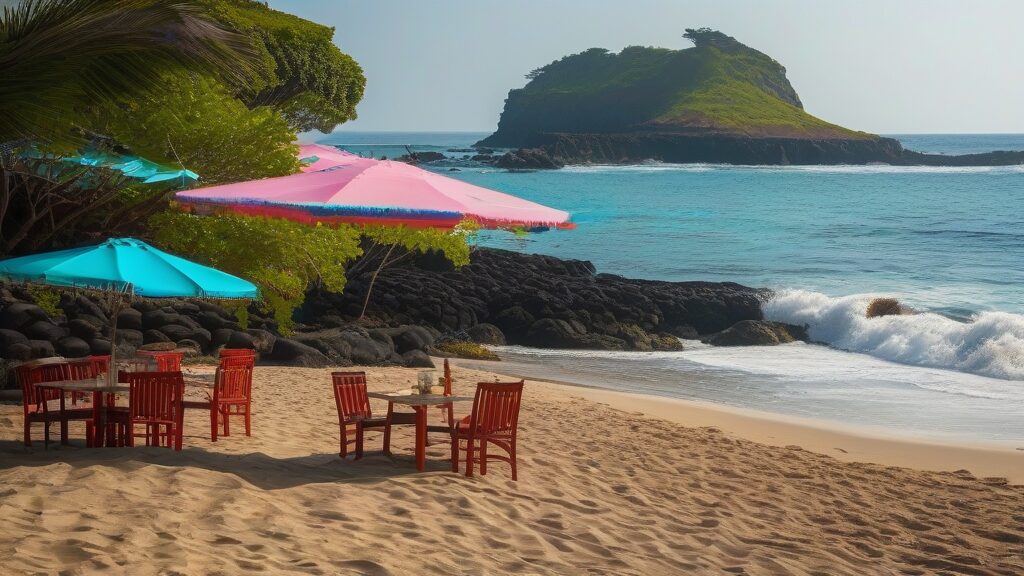 穴場ビーチ！透明度抜群の挟才海水浴場で海水浴＆カフェ巡り