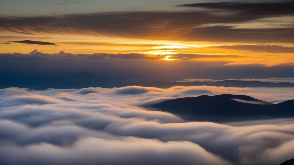 トマム雲海テラスの幻想的な雲海