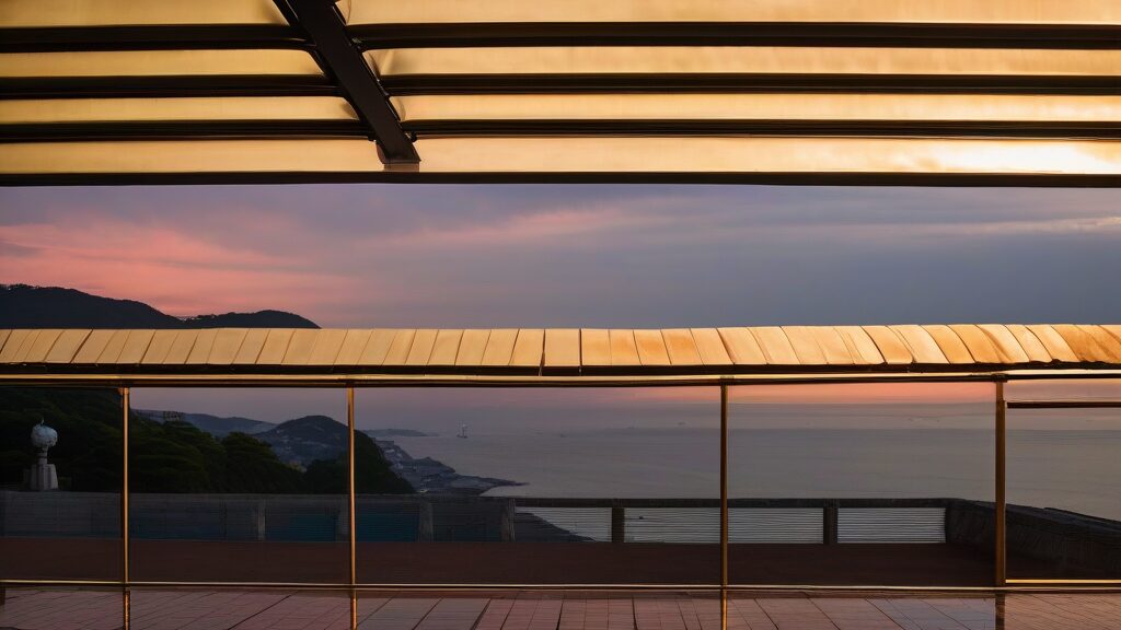 外海地区:遠藤周作文学館で文学に触れ、角力灘の夕陽を望む