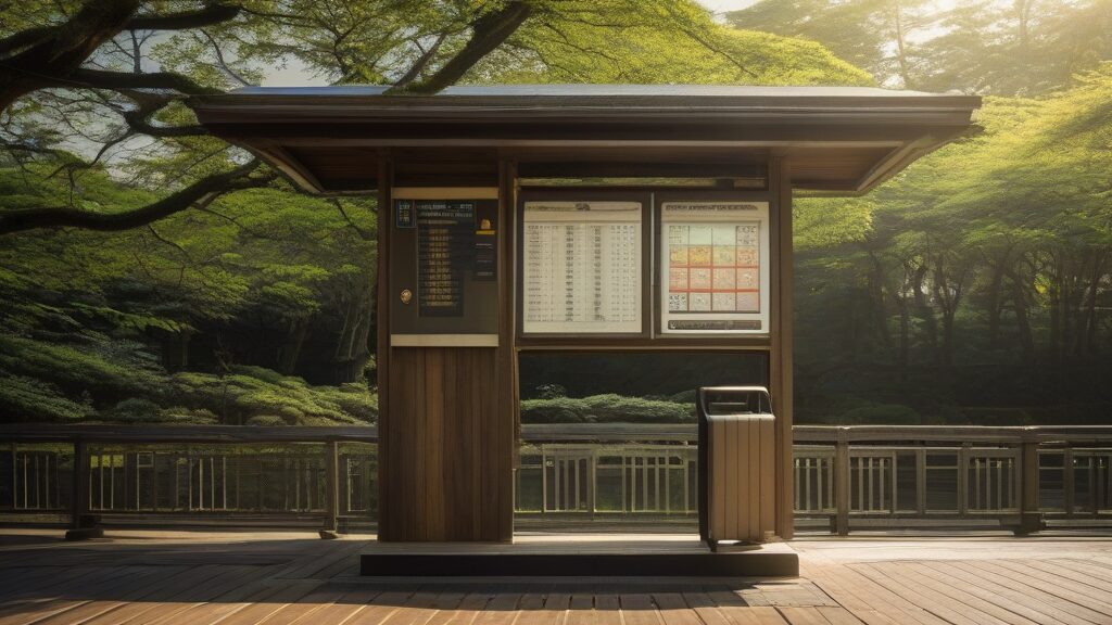 14:35鳩ノ巣駅着：無人駅チェックイン体験