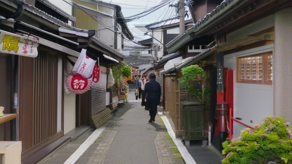 グルメ通り:アクションシーンの裏路地と鹿児島名物グルメ