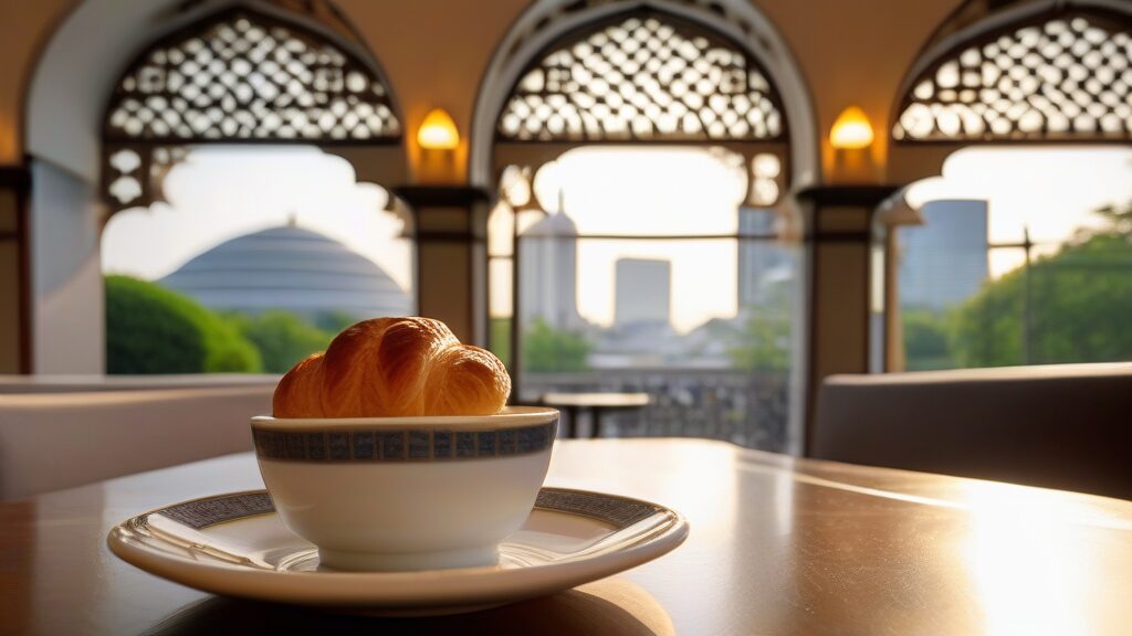 11:30 代々木上原駅に到着、カフェでランチ