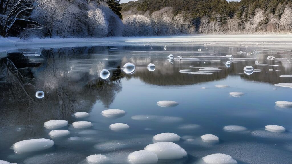 見逃し厳禁!オンネトーアイスバブルの見頃時期と条件