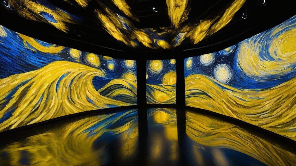 100台超プロジェクターが織りなすゴッホ没入空間
