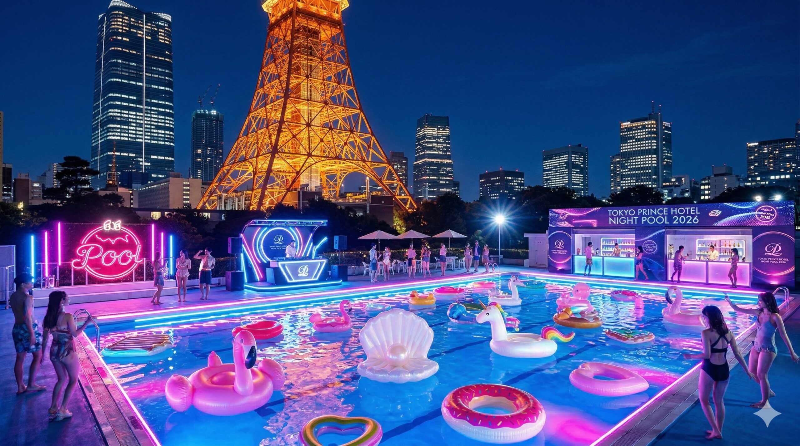 2026年東京プリンスホテル「CanCamナイトプール」攻略ガイド！料金・チケット・混雑回避術