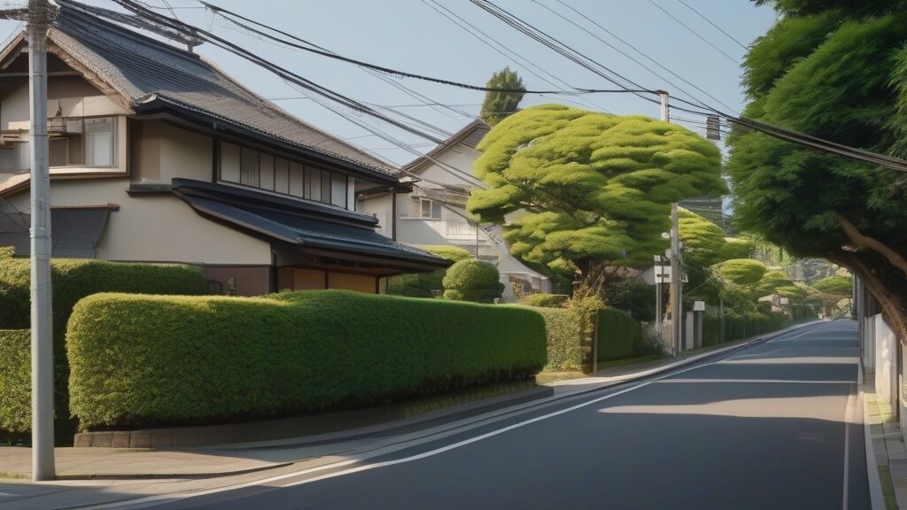 東急田園都市線の田奈駅から歩く静かな住宅街