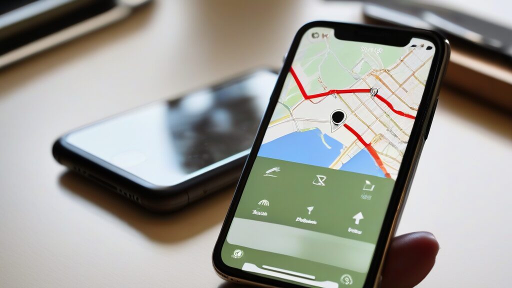 iPhoneの写真アプリで確認するGPS座標の地図情報